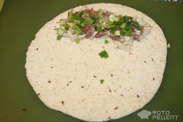 Рецепт: Ролл с курицей - на манер буррито Рецепт: Ролл с курицей - на манер буррито