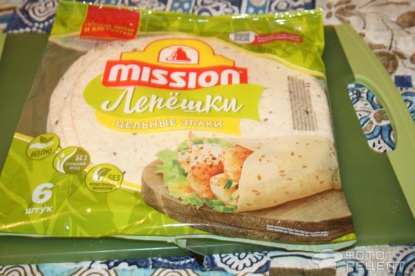 Рецепт: Ролл с курицей - на манер буррито Рецепт: Ролл с курицей - на манер буррито