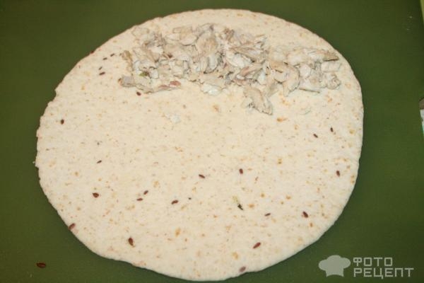 Рецепт: Ролл с курицей - на манер буррито Рецепт: Ролл с курицей - на манер буррито