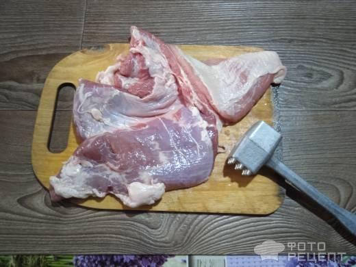 Рецепт: Рулет мясной - с чесноком и базиликом Рецепт: Рулет мясной - с чесноком и базиликом