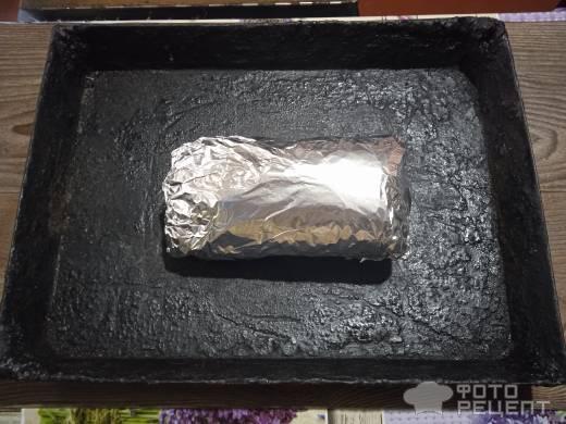 Рецепт: Рулет мясной - с чесноком и базиликом Рецепт: Рулет мясной - с чесноком и базиликом