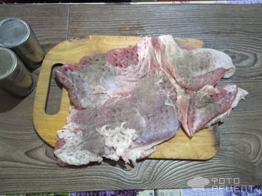 Рецепт: Рулет мясной - с чесноком и базиликом Рецепт: Рулет мясной - с чесноком и базиликом