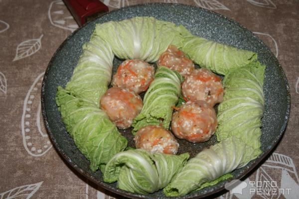 Рецепт: Рулетики из пекинской капусты - два вида подачи Рецепт: Рулетики из пекинской капусты - два вида подачи