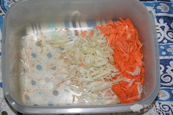 Рецепт: Рулетики из пекинской капусты - два вида подачи Рецепт: Рулетики из пекинской капусты - два вида подачи