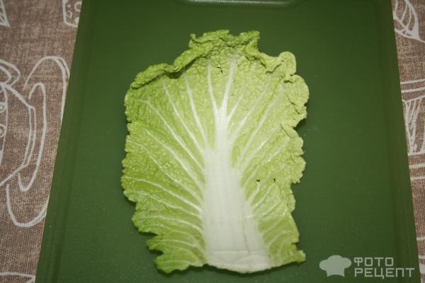 Рецепт: Рулетики из пекинской капусты - два вида подачи Рецепт: Рулетики из пекинской капусты - два вида подачи