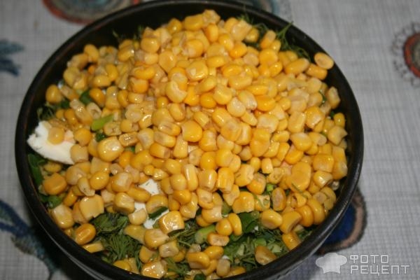 Рецепт: Салат из капусты и крабовых палочек - легкий летний вариант Рецепт: Салат из капусты и крабовых палочек - легкий летний вариант