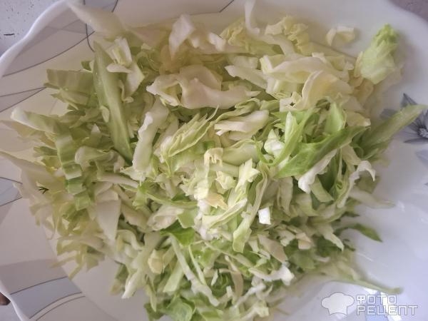 Рецепт: Салат из капусты с зеленью и яйцом - Готовлю с любовью. Рецепт: Салат из капусты с зеленью и яйцом - Готовлю с любовью.