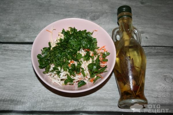 Рецепт: Салат из корнеплодов - С молодой капустой Рецепт: Салат из корнеплодов - С молодой капустой