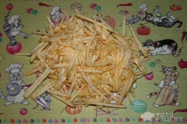 Рецепт: Салат из корнеплодов - С молодой капустой Рецепт: Салат из корнеплодов - С молодой капустой