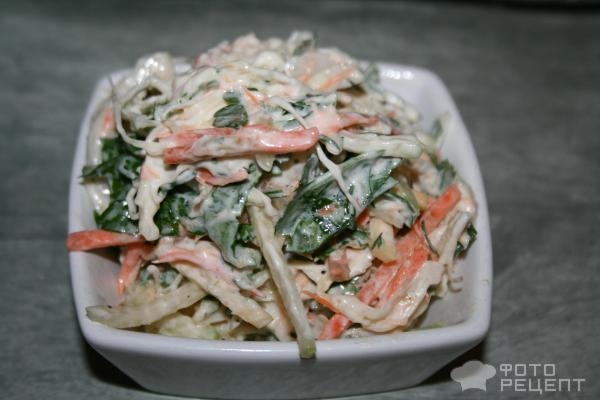 Рецепт: Салат из корнеплодов - С молодой капустой Рецепт: Салат из корнеплодов - С молодой капустой