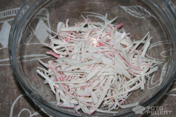 Рецепт: Салат из крабовых палочек с овощами - легкий и воздушный Рецепт: Салат из крабовых палочек с овощами - легкий и воздушный