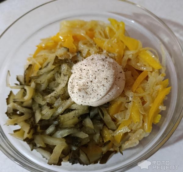 Рецепт: Салат из куриной печени и овощей - Нежнейший салатик, печень тает во рту!