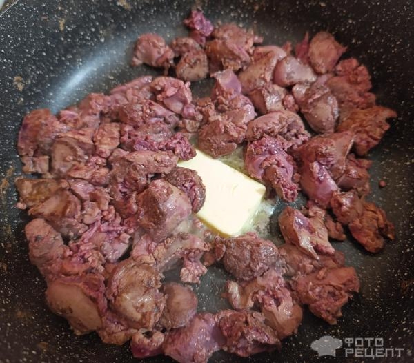 Рецепт: Салат из куриной печени и овощей - Нежнейший салатик, печень тает во рту!