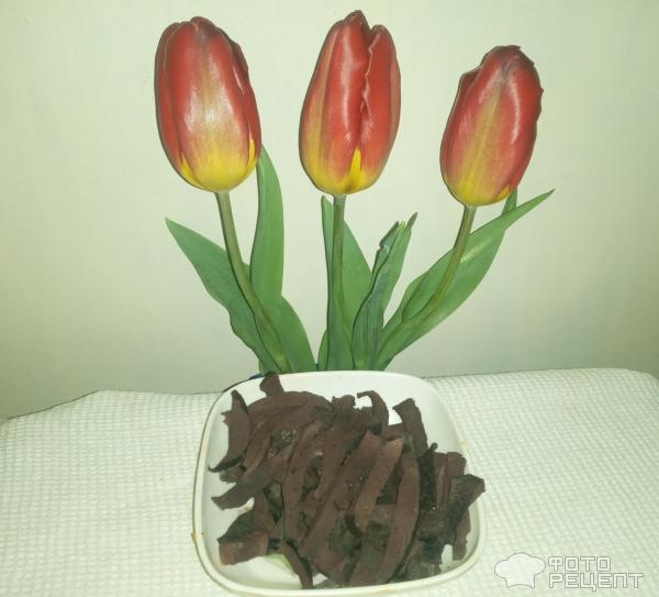 Рецепт: Салат из легкого с овощами - на скорую руку