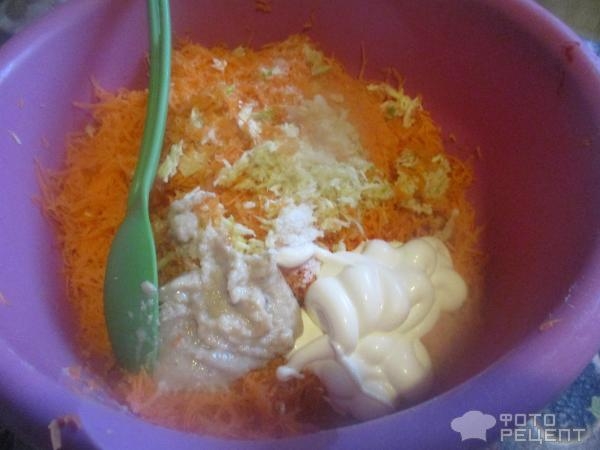 Рецепт: Салат из моркови с хреном - заправка из майонеза с хреном Рецепт: Салат из моркови с хреном - заправка из майонеза с хреном