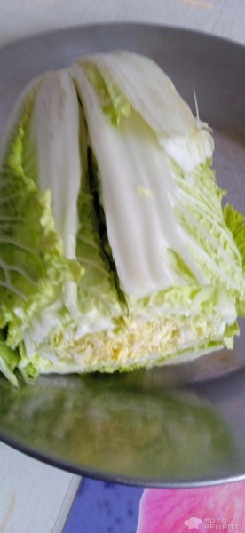 Рецепт: Салат из пекинской капусты с томатом - С оливковым маслом