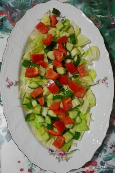 Рецепт: Салат из перца сладкого и брынзы - С вялеными помидорами Рецепт: Салат из перца сладкого и брынзы - С вялеными помидорами