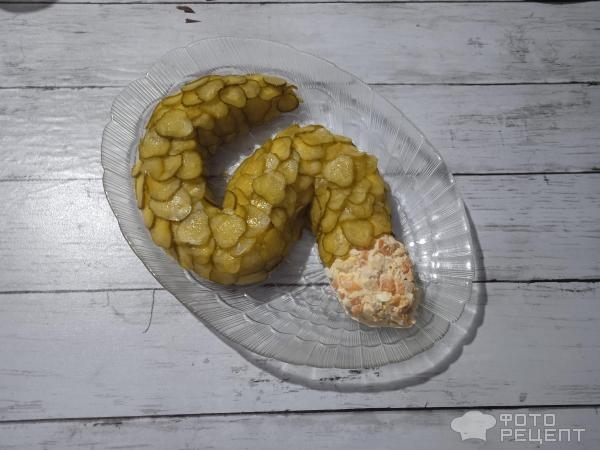 Рецепт: Салат "Королева Змей" - с курицей и грибами Рецепт: Салат "Королева Змей" - с курицей и грибами