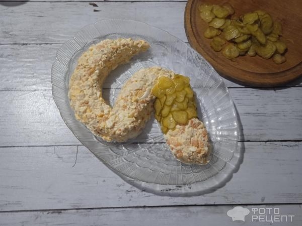 Рецепт: Салат "Королева Змей" - с курицей и грибами Рецепт: Салат "Королева Змей" - с курицей и грибами