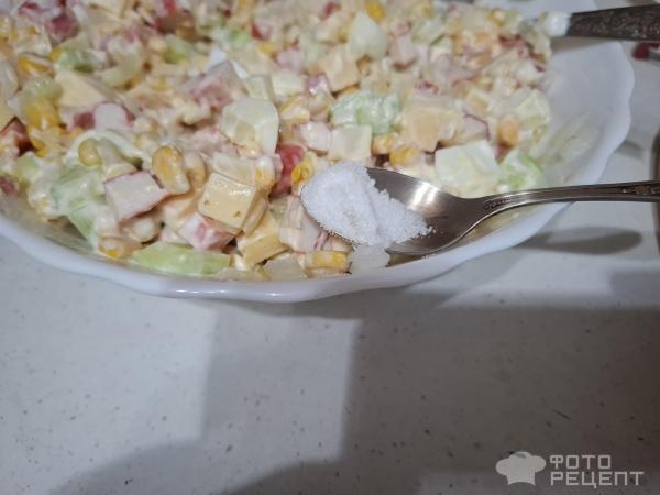 Рецепт: Салат "Крабовая фантазия" - В моем исполнении. Рецепт: Салат "Крабовая фантазия" - В моем исполнении.