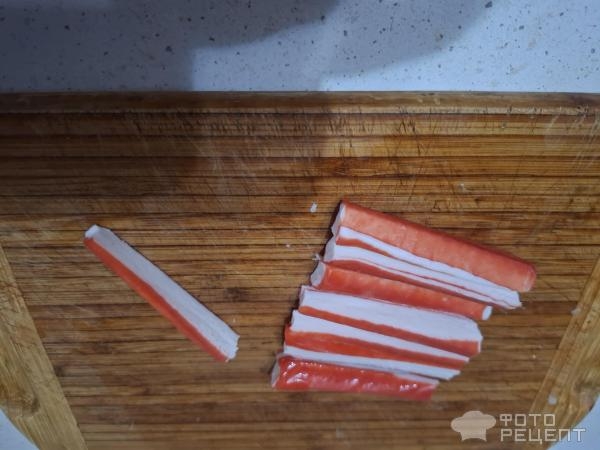 Рецепт: Салат "Крабовая фантазия" - В моем исполнении. Рецепт: Салат "Крабовая фантазия" - В моем исполнении.