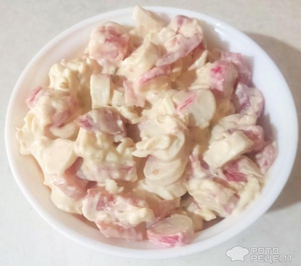 Рецепт: Салат "Красное море" - Салат из 3-х ингредиентов
