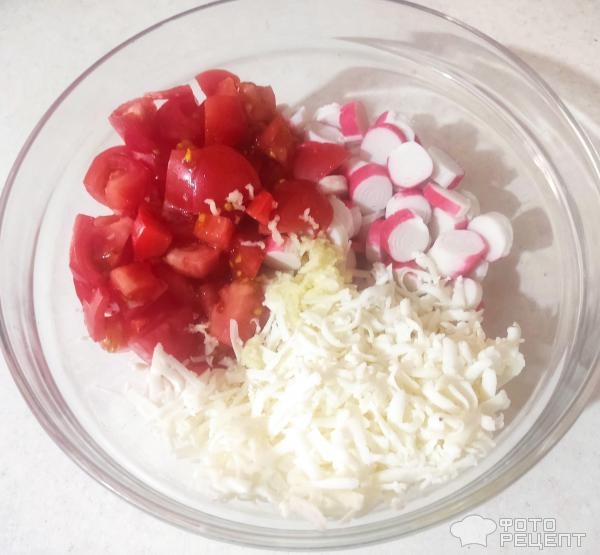 Рецепт: Салат "Красное море" - Салат из 3-х ингредиентов