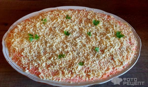 Рецепт: Салат "Мимоза" классический - С консервированным тунцом Рецепт: Салат "Мимоза" классический - С консервированным тунцом