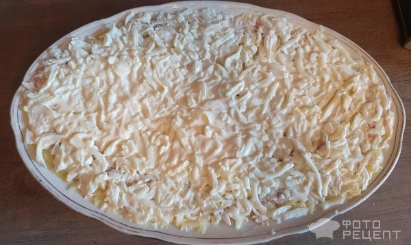 Рецепт: Салат "Мимоза" классический - С консервированным тунцом Рецепт: Салат "Мимоза" классический - С консервированным тунцом