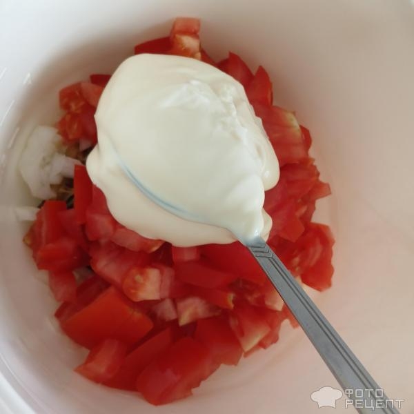 Рецепт: Салат с хрустящими баклажанами - Хрустящие баклажаны, обжаренные в крахмале. Салат по мотивам китайской кухни.