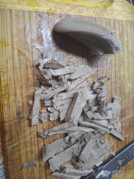 Рецепт: Салат с языком - Готовлю с любовью.