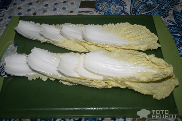 Рецепт: Салат с китайской капустой - с пикантной заправкой