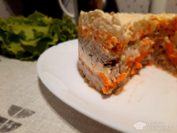 Рецепт: Салат с куриной печенью - C майонезом. Рецепт: Салат с куриной печенью - C майонезом.