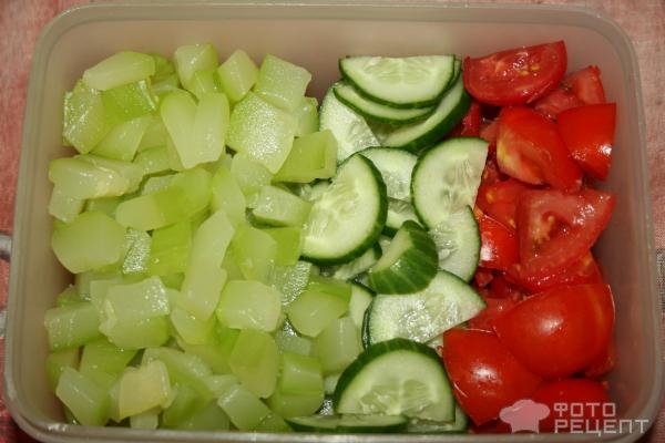 Рецепт: Салат с паровыми кабачками - хит осеннего сезона Рецепт: Салат с паровыми кабачками - хит осеннего сезона