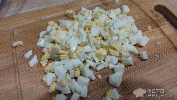 Рецепт: Салат с ветчиной и овощами - с яйцом Рецепт: Салат с ветчиной и овощами - с яйцом