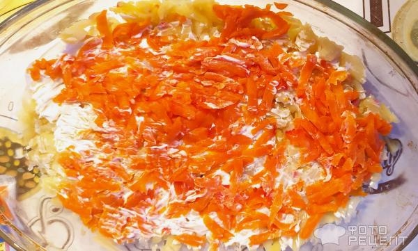 Рецепт: Салат "Селедка под шубой" - С двумя слоями селедки и лука. Рецепт: Салат "Селедка под шубой" - С двумя слоями селедки и лука.