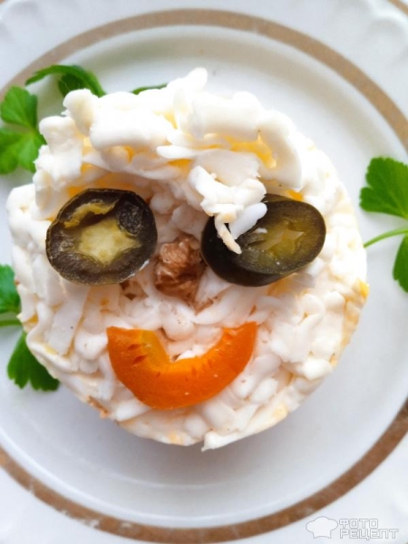 Рецепт: Салат "Ваня Кучерявый" - Со шпротами