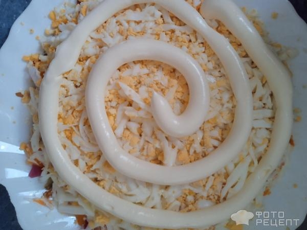 Рецепт: Салат "Ваня Кучерявый" - Со шпротами