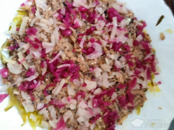 Рецепт: Салат "Ваня Кучерявый" - Со шпротами