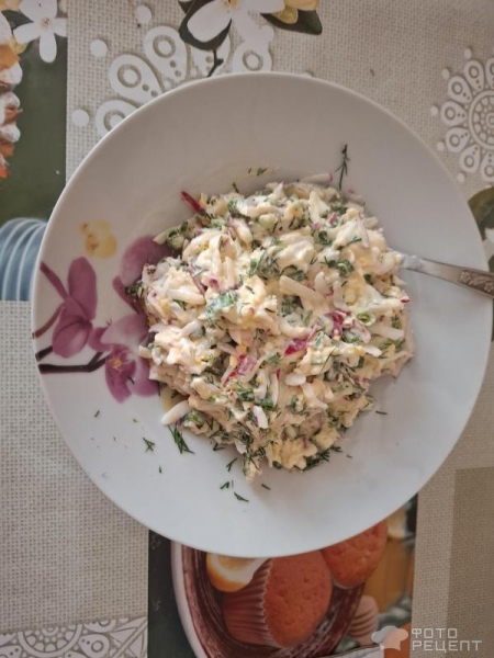 Рецепт: Салат весенний из редиса - Готовлю с любовью. Рецепт: Салат весенний из редиса - Готовлю с любовью.