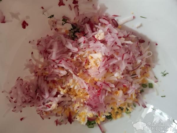 Рецепт: Салат весенний из редиса - Готовлю с любовью. Рецепт: Салат весенний из редиса - Готовлю с любовью.