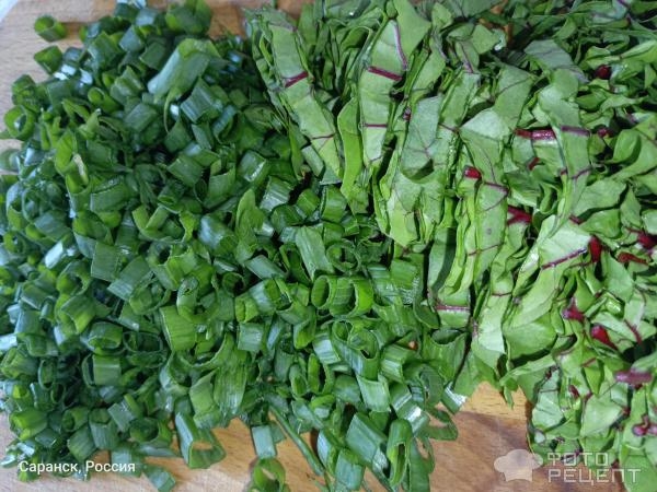 Рецепт: Салат зеленый - Из всего зелёного с вашего огорода) Пожуём витамишки)