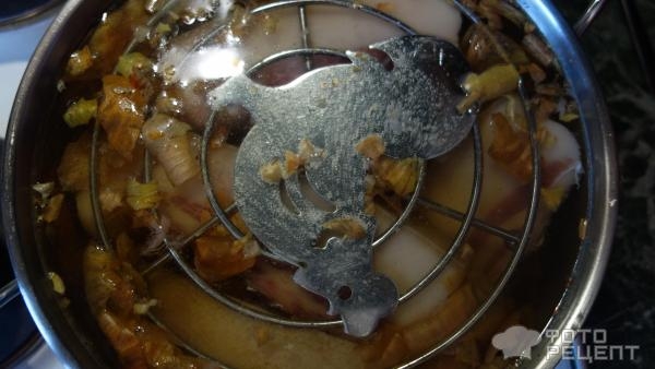 Рецепт: Сало, засоленное горячим способом - в луковой шелухе Рецепт: Сало, засоленное горячим способом - в луковой шелухе