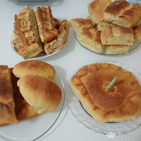 Рецепт: Сдобный пирог с капустой для всей семьи - Любимый рецепт творожного дрожжевого теста для несладких пирогов Рецепт: Сдобный пирог с капустой для всей семьи - Любимый рецепт творожного дрожжевого теста для несладких пирогов