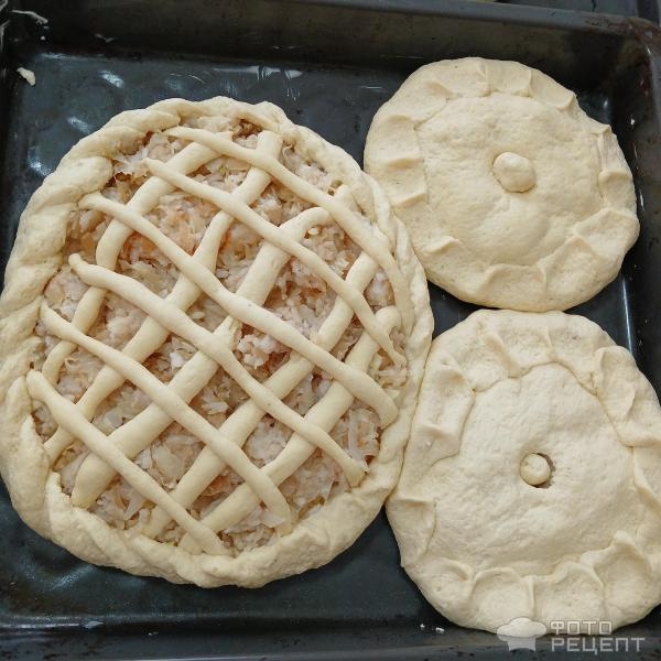 Рецепт: Сдобный пирог с капустой для всей семьи - Любимый рецепт творожного дрожжевого теста для несладких пирогов Рецепт: Сдобный пирог с капустой для всей семьи - Любимый рецепт творожного дрожжевого теста для несладких пирогов