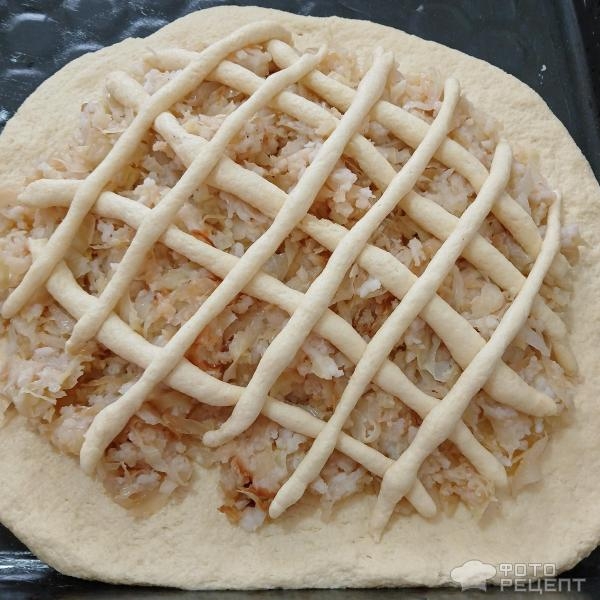 Рецепт: Сдобный пирог с капустой для всей семьи - Любимый рецепт творожного дрожжевого теста для несладких пирогов Рецепт: Сдобный пирог с капустой для всей семьи - Любимый рецепт творожного дрожжевого теста для несладких пирогов