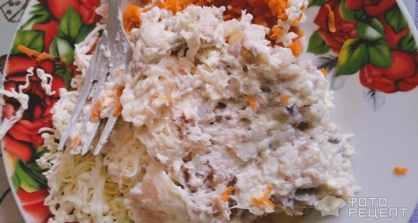 Рецепт: Селедочная намазка а-ля красная икра - С морковью Рецепт: Селедочная намазка а-ля красная икра - С морковью