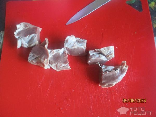 Рецепт: Сердце с картофелем в сметанном соусе - тушеное Рецепт: Сердце с картофелем в сметанном соусе - тушеное