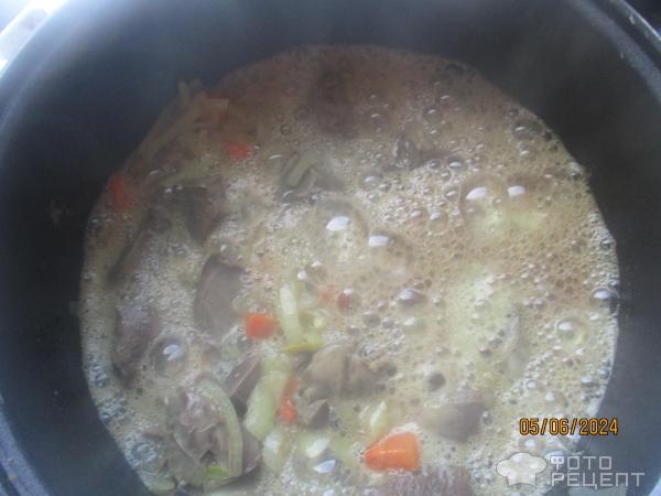 Рецепт: Сердце с картофелем в сметанном соусе - тушеное Рецепт: Сердце с картофелем в сметанном соусе - тушеное