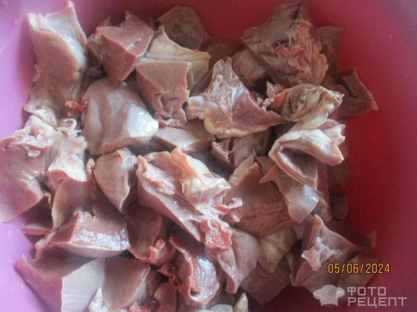 Рецепт: Сердце с картофелем в сметанном соусе - тушеное Рецепт: Сердце с картофелем в сметанном соусе - тушеное